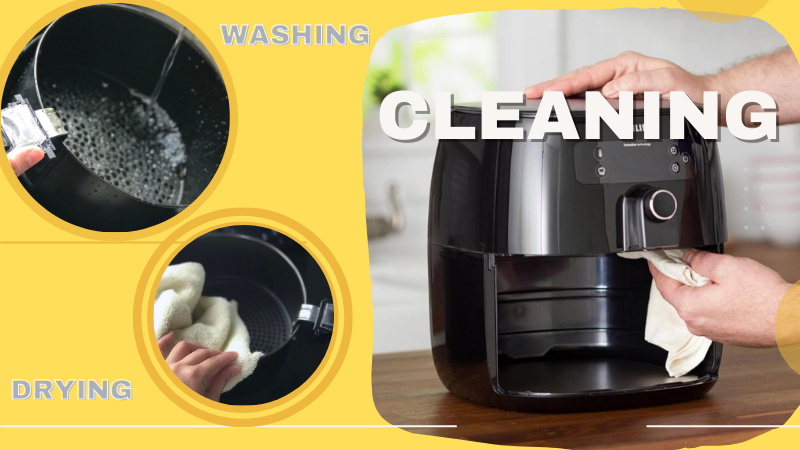 Cleaning of air fryer