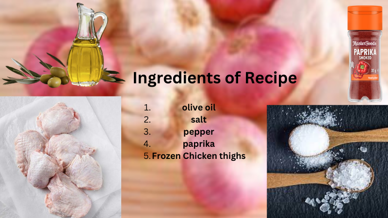 air fryer chicken thighs recipe ingredients