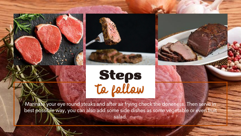 air fryer eye round steak Recipe steps