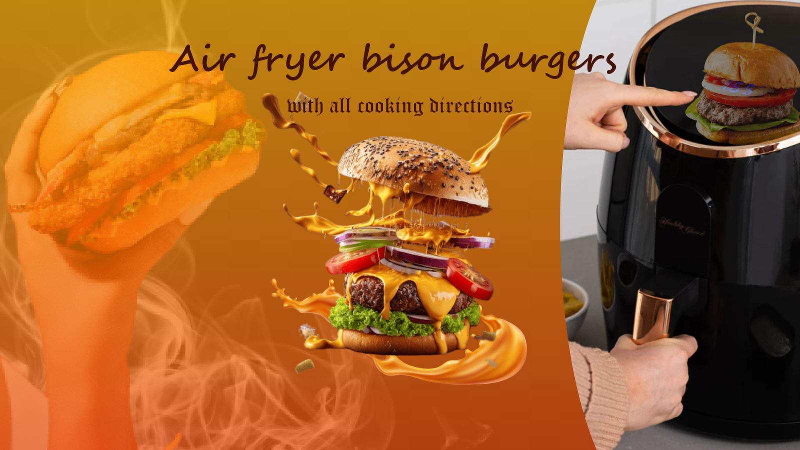 Bison Burger air fryer