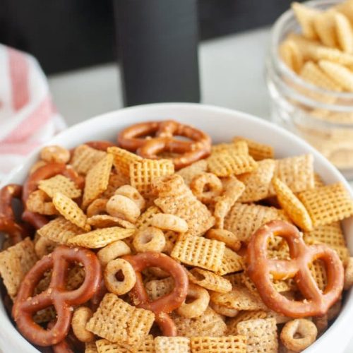 Delicious Air Fried Chex Mix