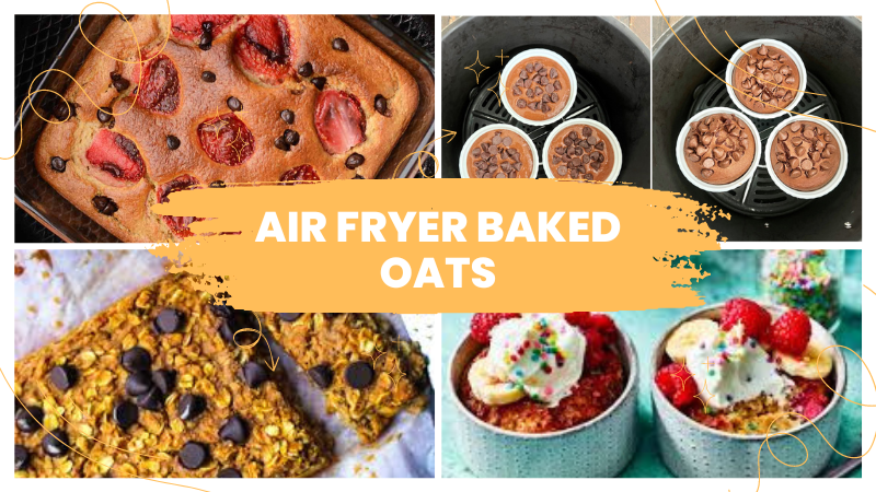 Air fryer baked oats different flavors