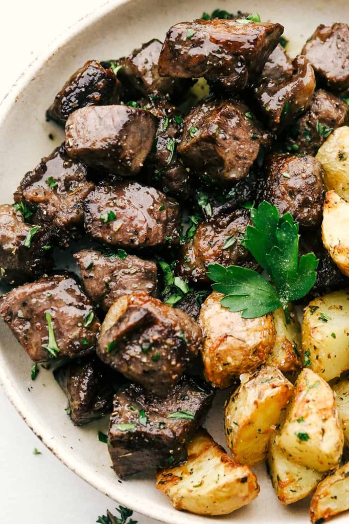 Air Fryer Steak and Potatoes