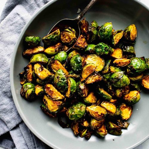 Air Fryer Brussels Sprouts Balsamic