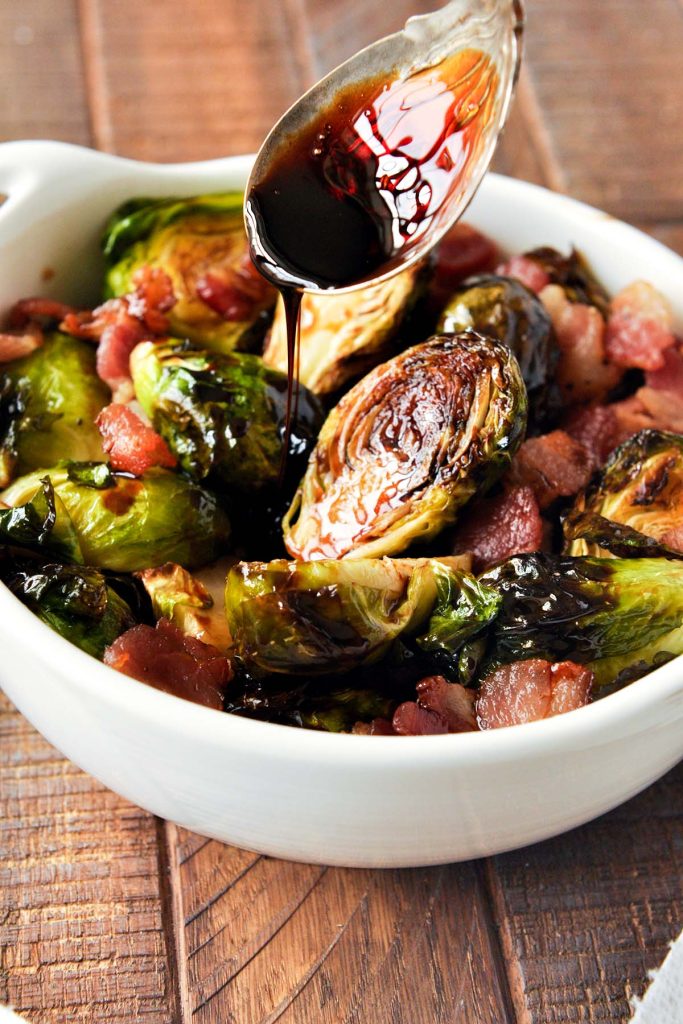 Air Fryer Brussels Sprouts Balsamic