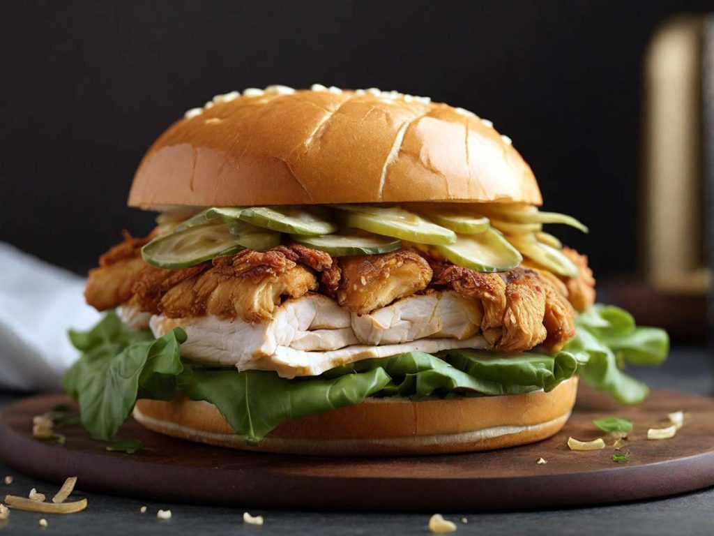 Air Fryer Chicken Sandwich