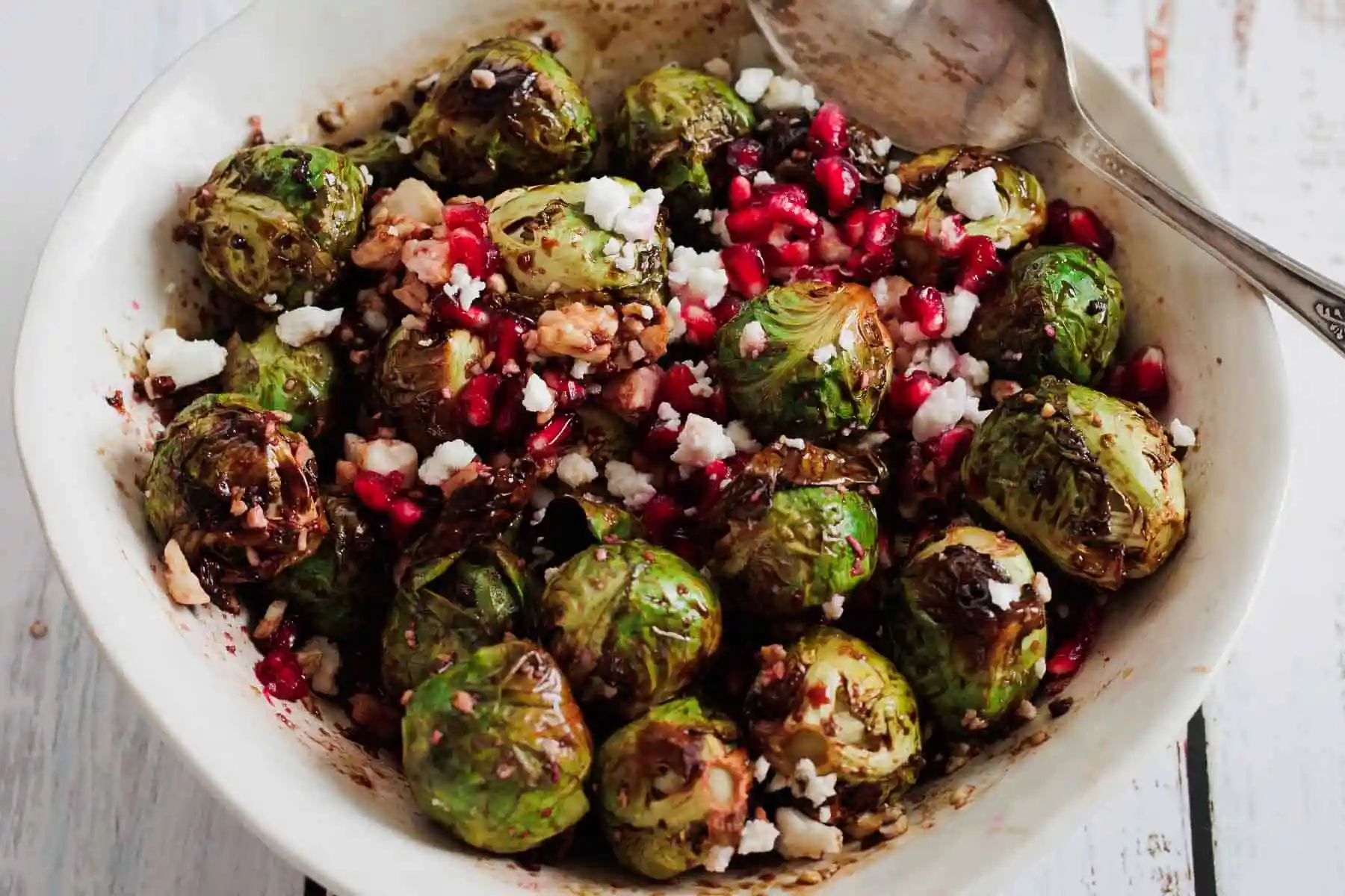 Balsamic air fryer Brussel sprouts