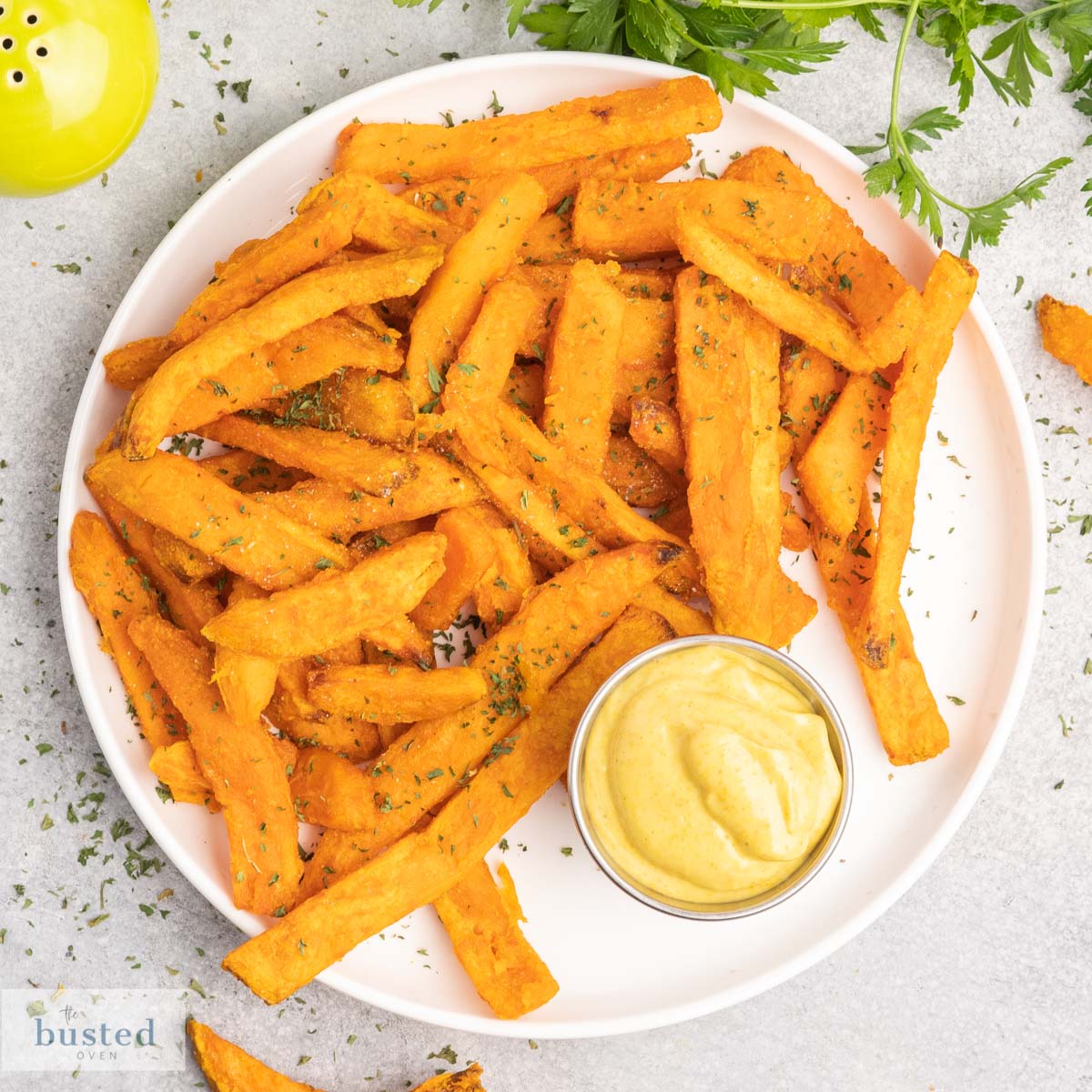 Frozen sweet potato fries in the air fryer