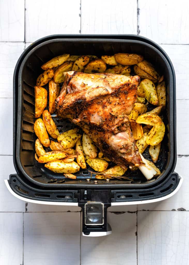 Air fryer leg of lamb