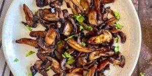 Frozen mushrooms in the air fryer