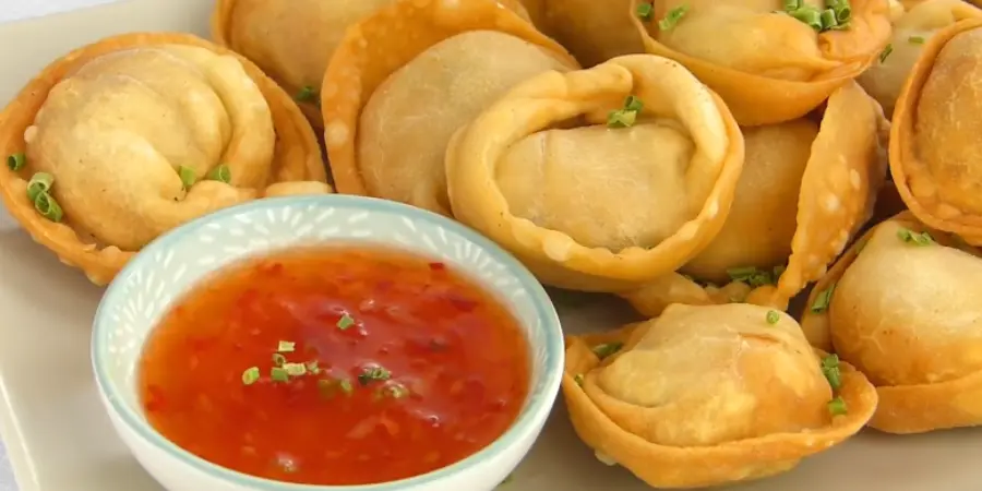 Frozen mini wontons in the air fryer