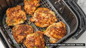 frozen boneless and skinless chicken thighs in the air fryer