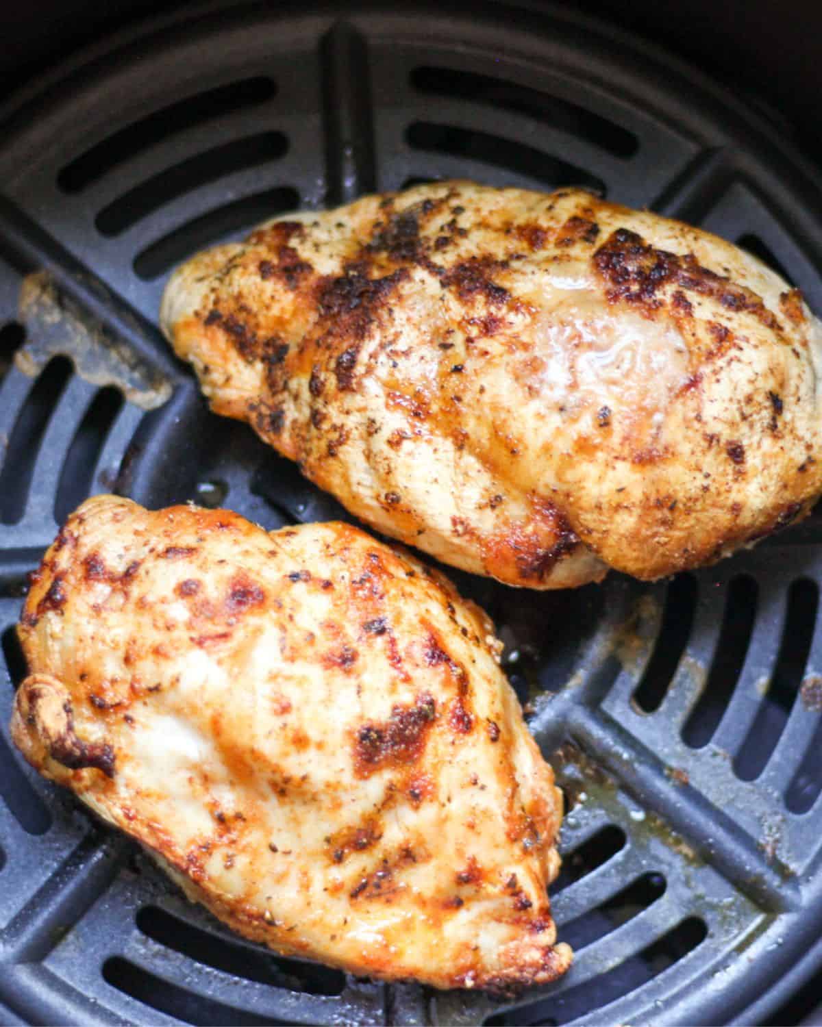 Frozen boneless chicken breast in the Air Fryer