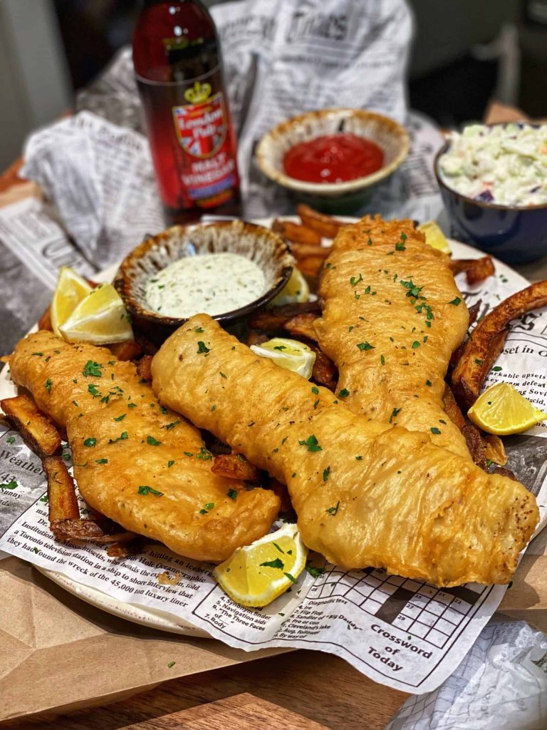 air fryer fish and chips beer batter