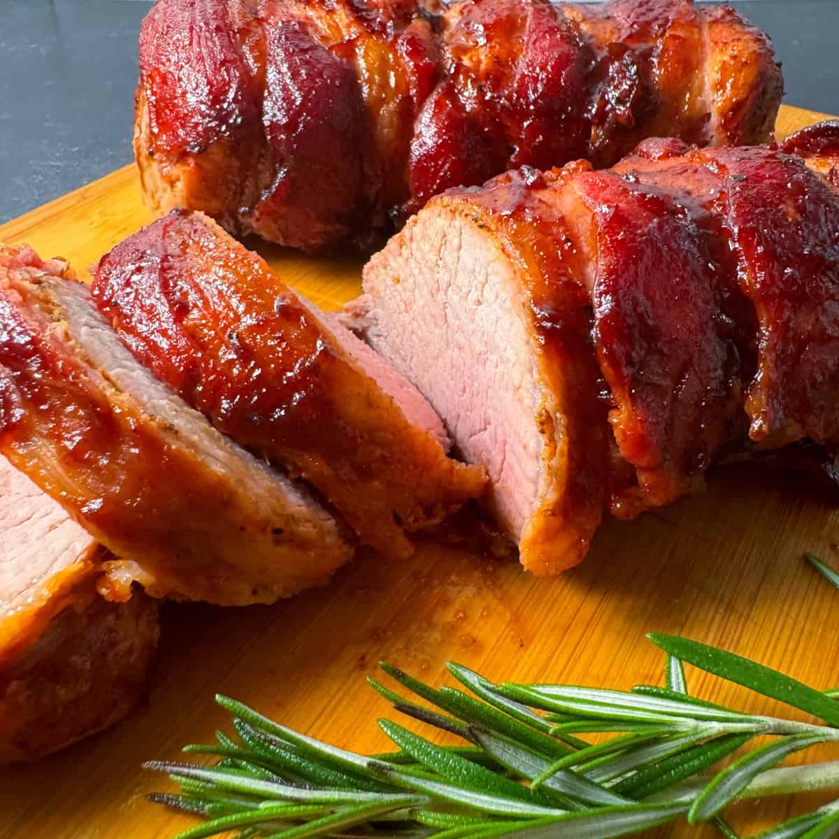 bacon wrapped pork loin in air fryer