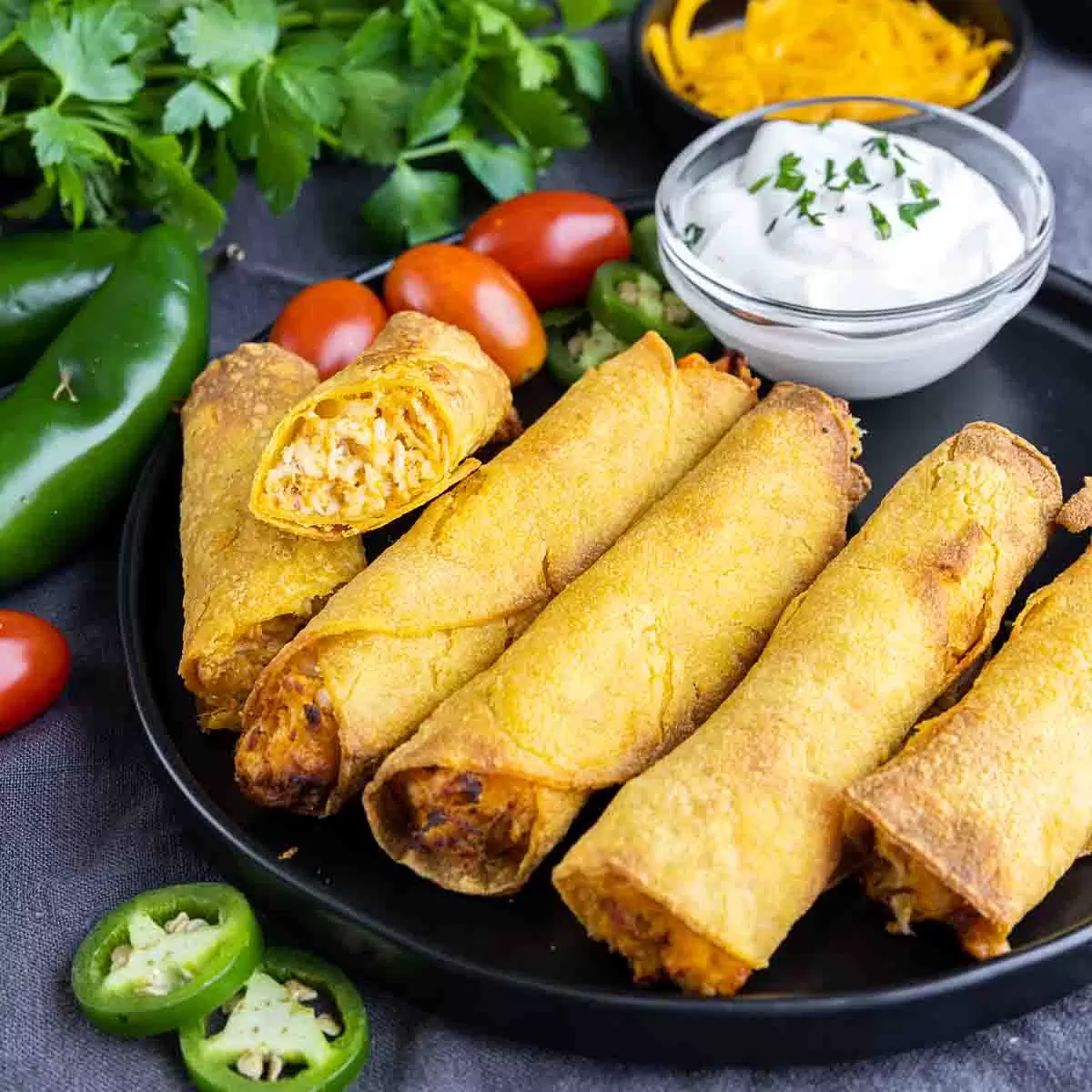 air fryer frozen taquitos