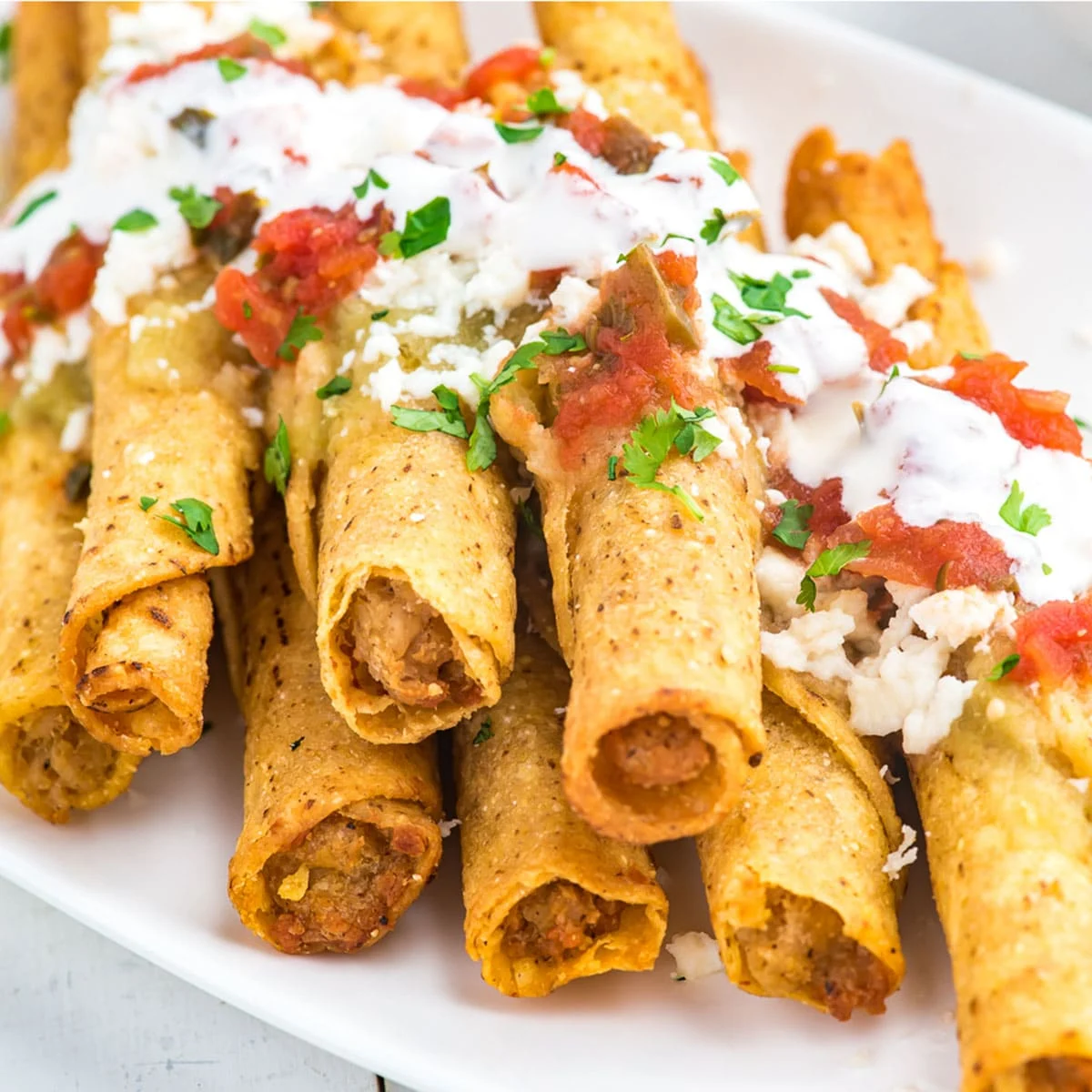 air fryer frozen taquitos