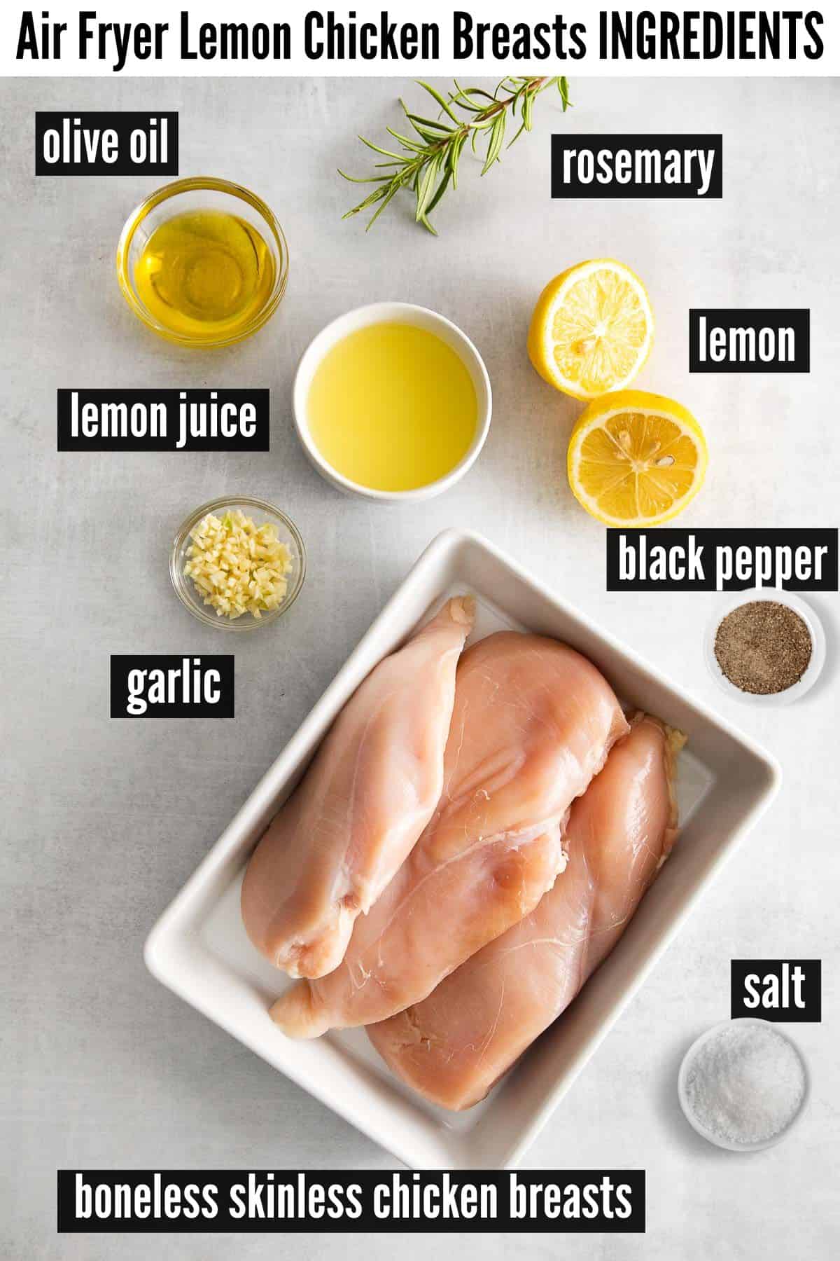 Air fryer lemon chicken