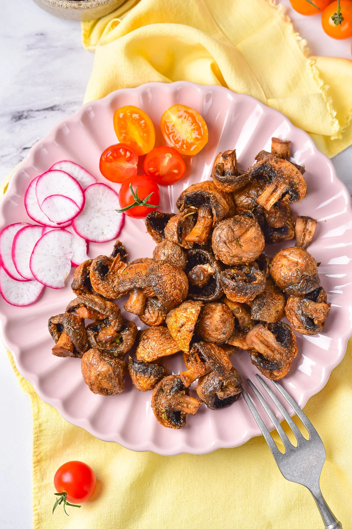 Air fryer Mushrooms Recipe