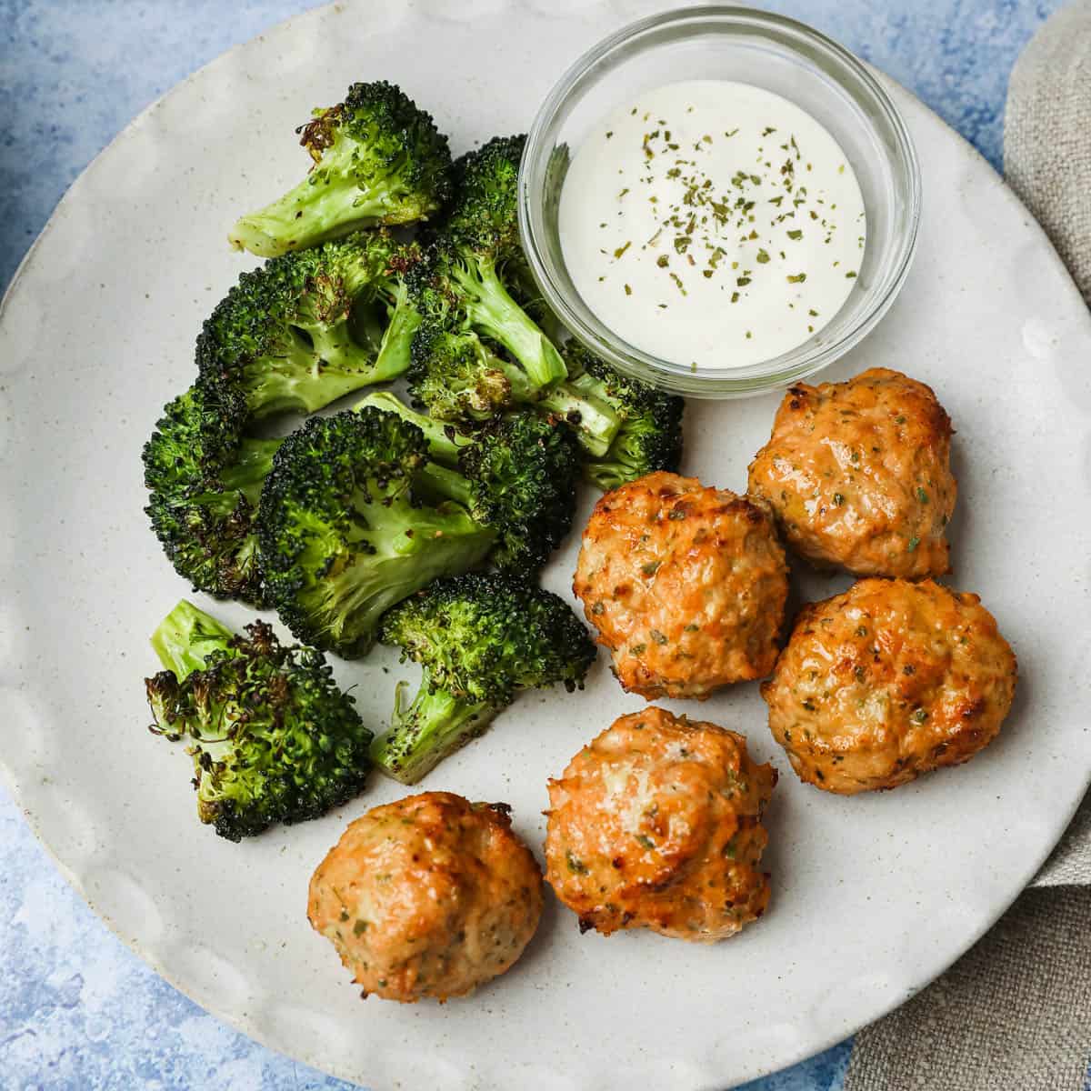 air fryer ground turkey meatballs