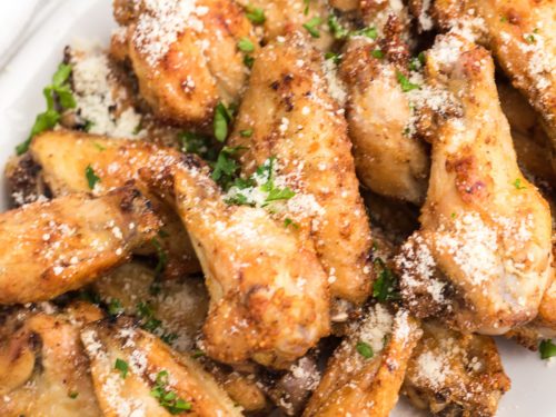 Air Fryer Garlic Parmesan Chicken Wings