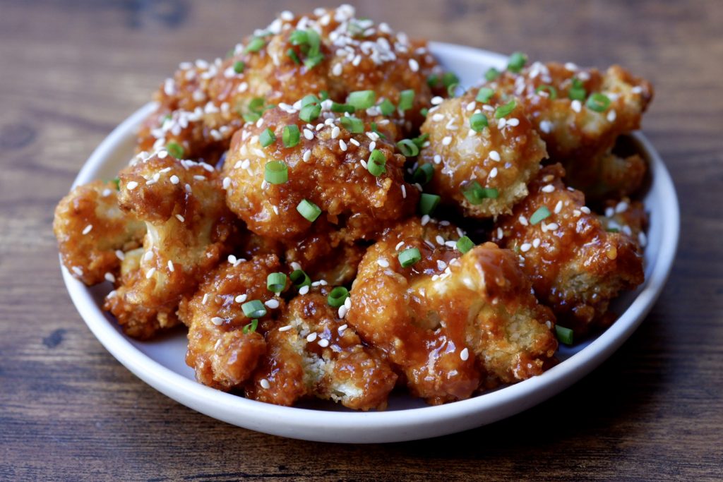 Air Fryer General Tso Cauliflower