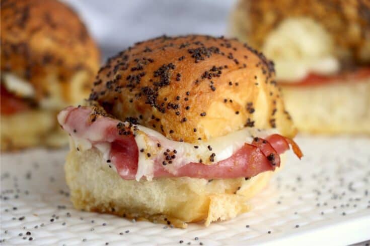 Air Fryer Ham and Cheese Sliders