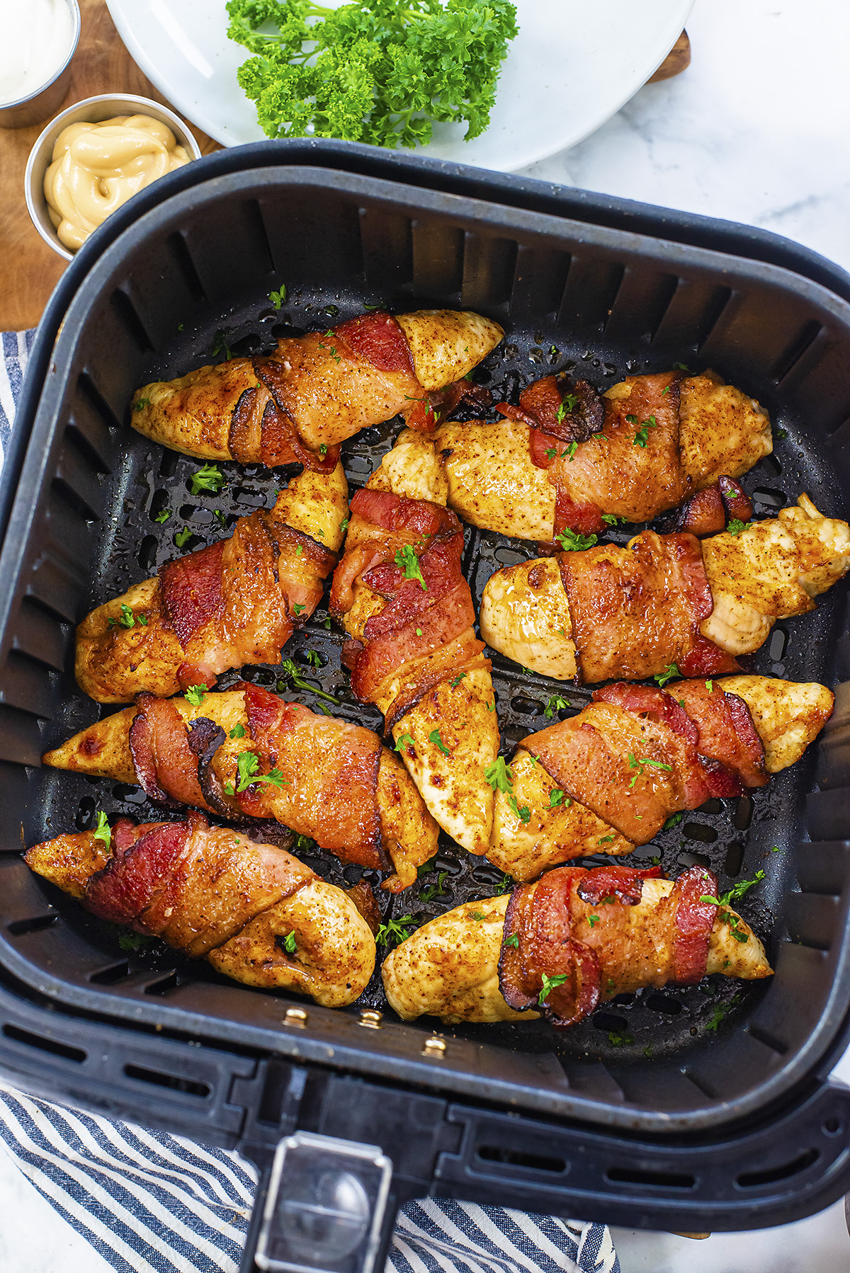 Bacon wrapped chicken tenders air fryer