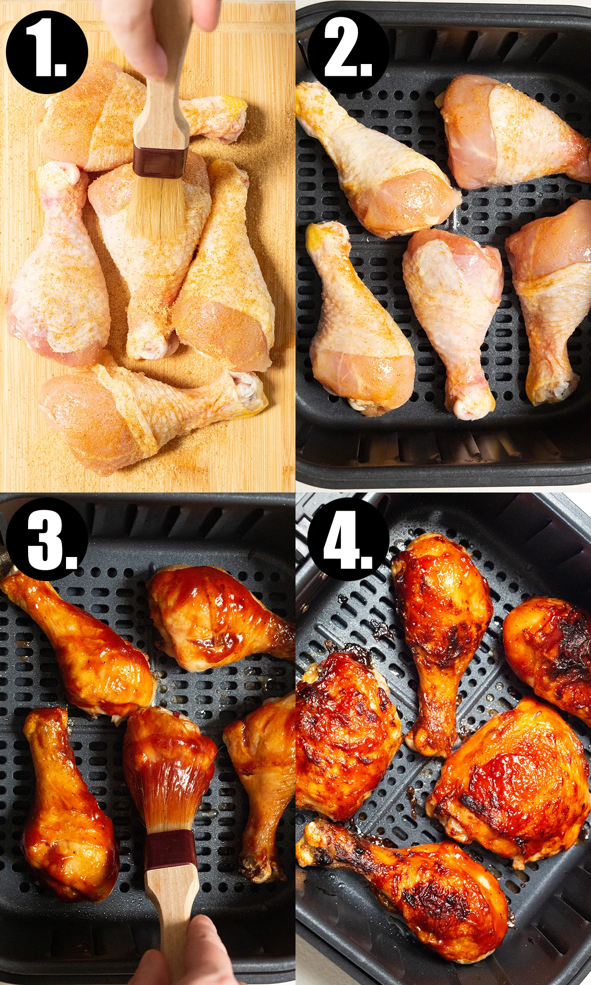 barbeque chicken drumsticks air fryer