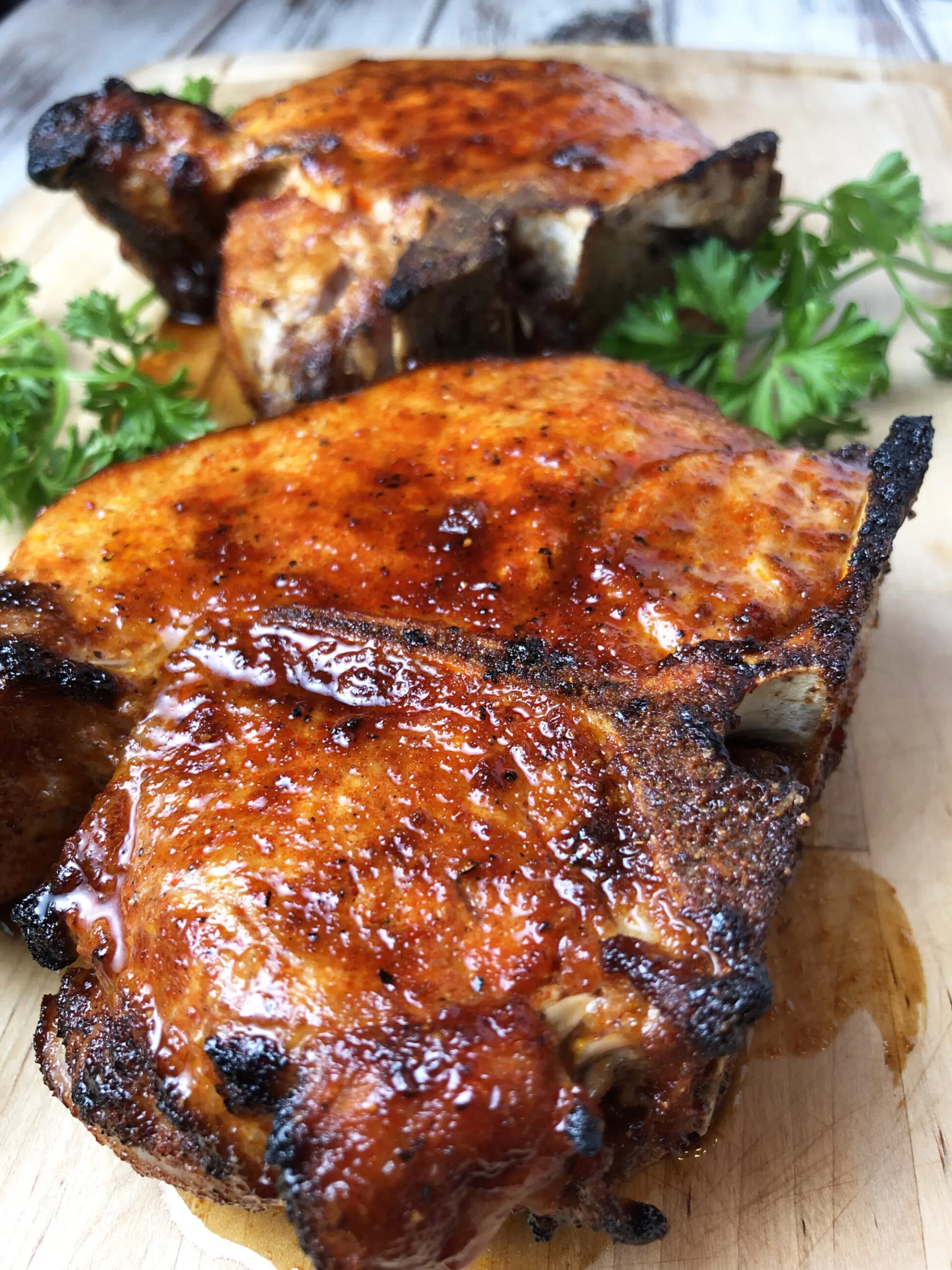 Barbeque Pork Chops in Air Fryer